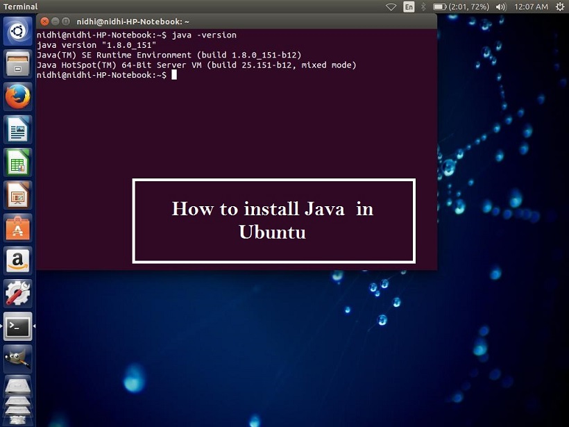 how to install java or jdk in Ubuntu