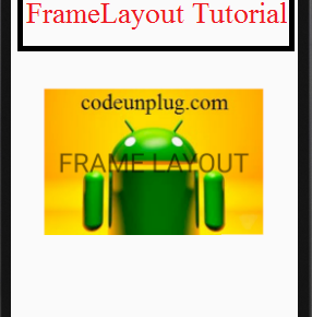 Android Frame Layout