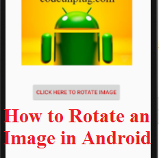 How to Rotate an Image in Android