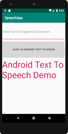 Android Text To Speech Tutorial