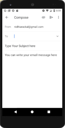 How to send email using android code 