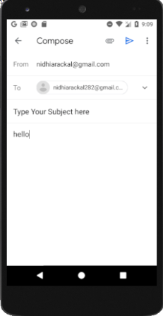 How to send email using android code 