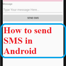 How to send SMS in Android